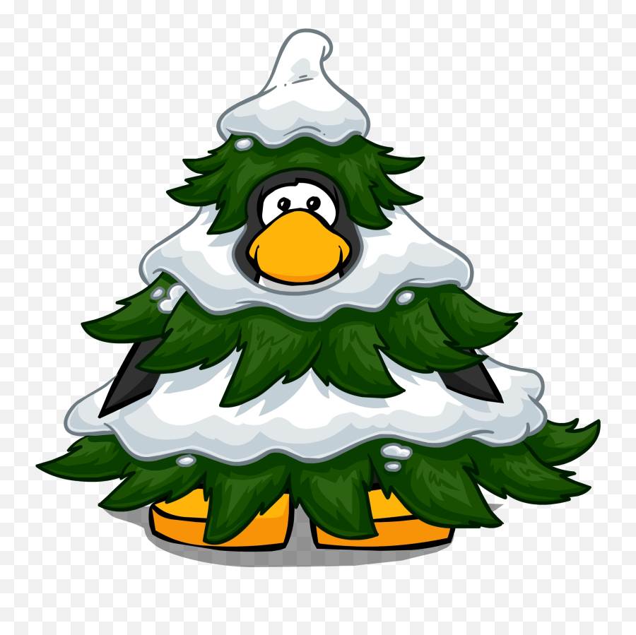 Tree Costume - Club Penguin Costume Transparent Emoji,Christmas Tree Emojis