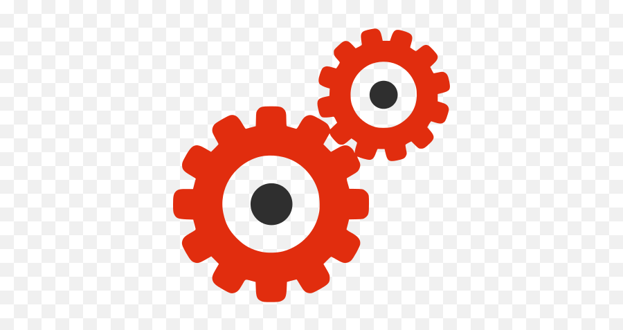 Red Silhouette - Pulleys And Gears Clipart Emoji,Elephant Emoji