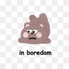 Cute In Boredom Png Emoji Image
