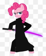 Pinkie Pie With A Blacklight Katana - My Little Friendship Is Magic Emoji,Katana Emoji