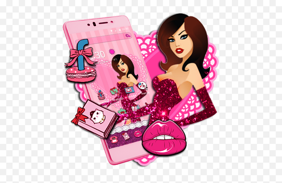 Alluring Sexy Girl Theme - Campaña Ni Con El Petalo De Una Rosa Emoji,Sexy Girl Emoji