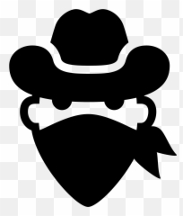 Bandit Vector Western Transparent Png - Icon Bandit Emoji,Bandit Emoji