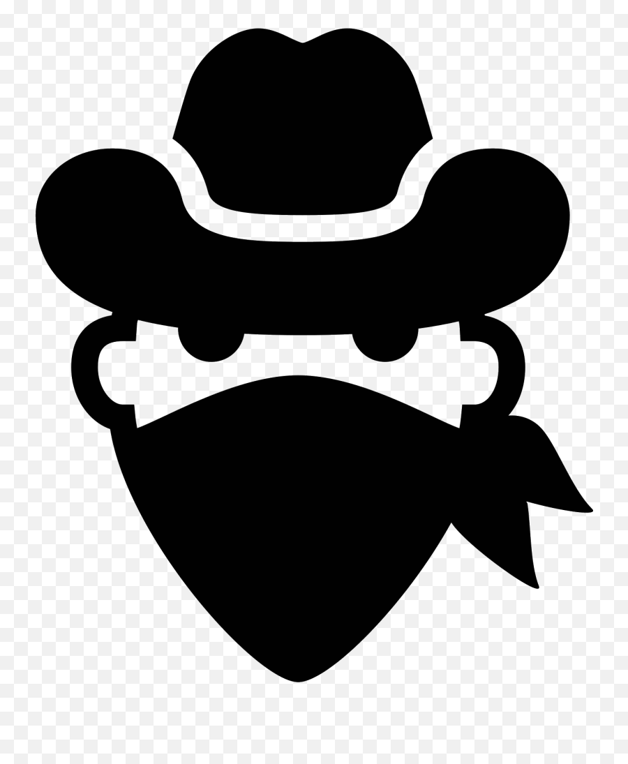 Bandit Vector Western Transparent Png - Icon Bandit Emoji,Bandit Emoji