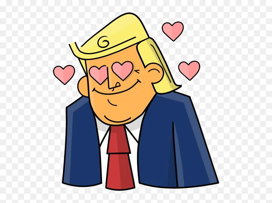 Trump Stickers - Cartoon Emoji,Trump Emojis