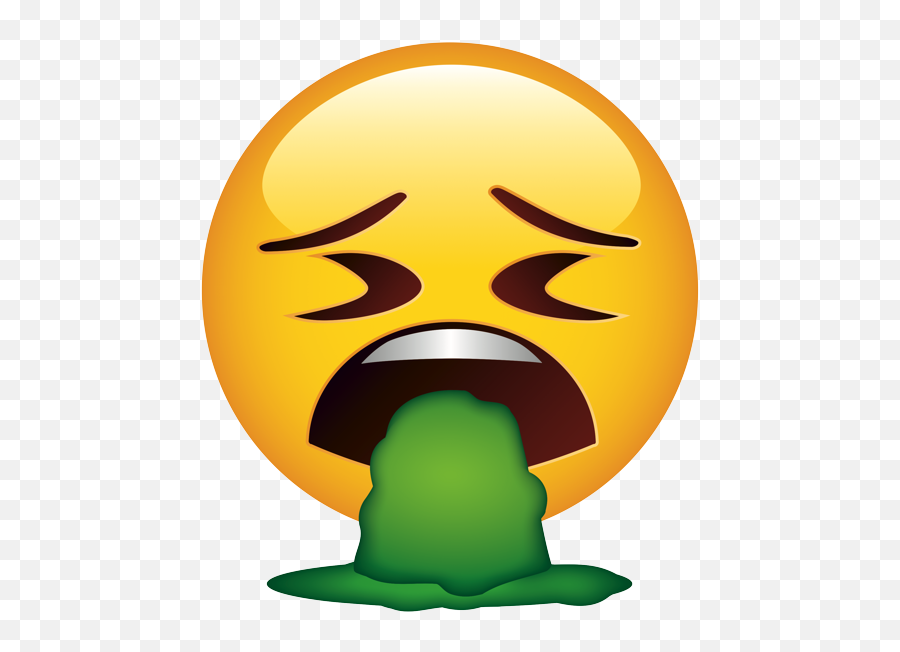 Smiley Vomi Png - Vomiting Emoji,Disgust Emoji