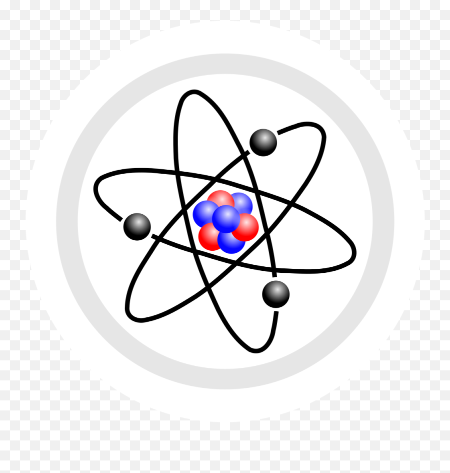 Stylised Atom With Three Bohr Model Orbits And - Chemistry Clock Emoji,Swedish Flag Emoji