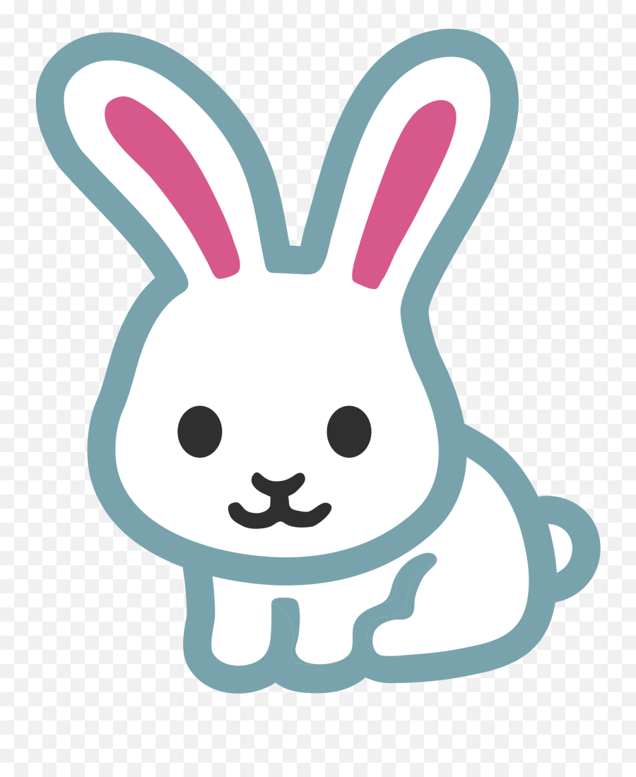 Rabbit Emoticon Png 7 Png Image - Cute Bunny Emoji,Bunny Emoticon