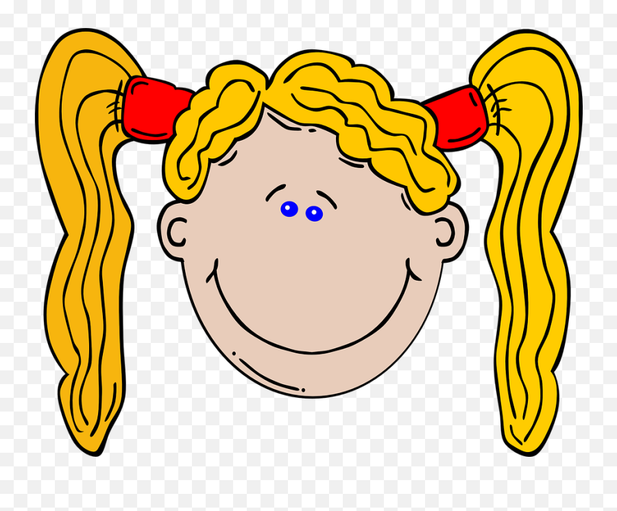 Free Blonde Woman Vectors - Hair Clipart Yellow Emoji,Two Dancing Girl Emoji