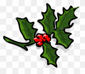 Holly Berries Christmas Winter - Clip Art Emoji