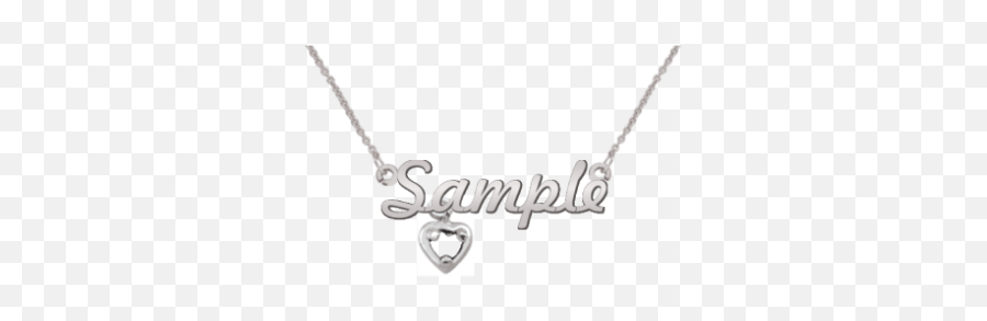 Birthstone Cursive Name Necklace - Pendant Emoji,Emoji Jewelry