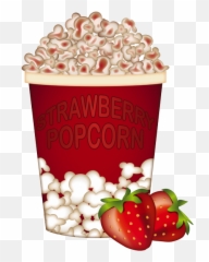 Emoji - Strawberry,Popcorn Emoji