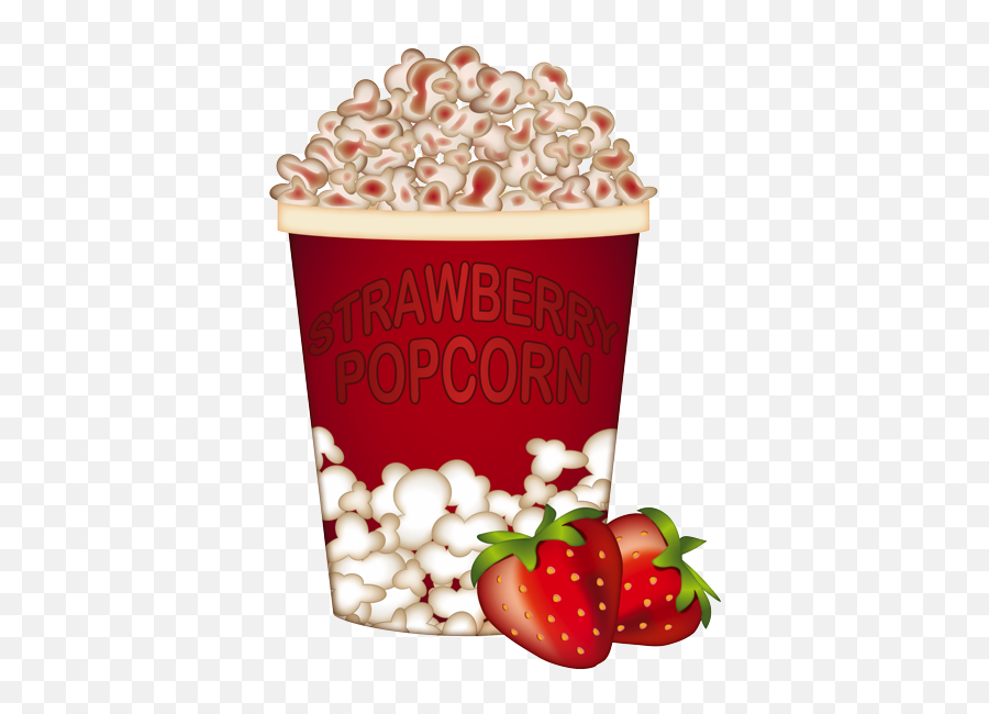 Emoji - Strawberry,Popcorn Emoji