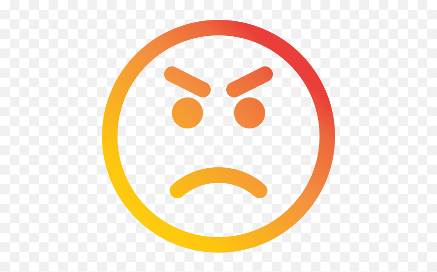 Angry - Free Smileys Icons Circle Emoji,Speechless Emoji