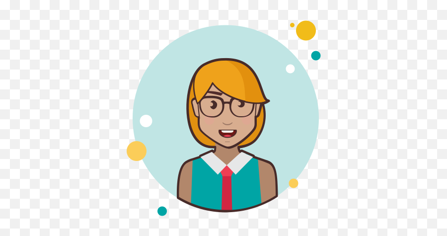 Blond Short Hair Lady With Red Tie Icon - Salary Icon Emoji,Blonde Girl Emoji