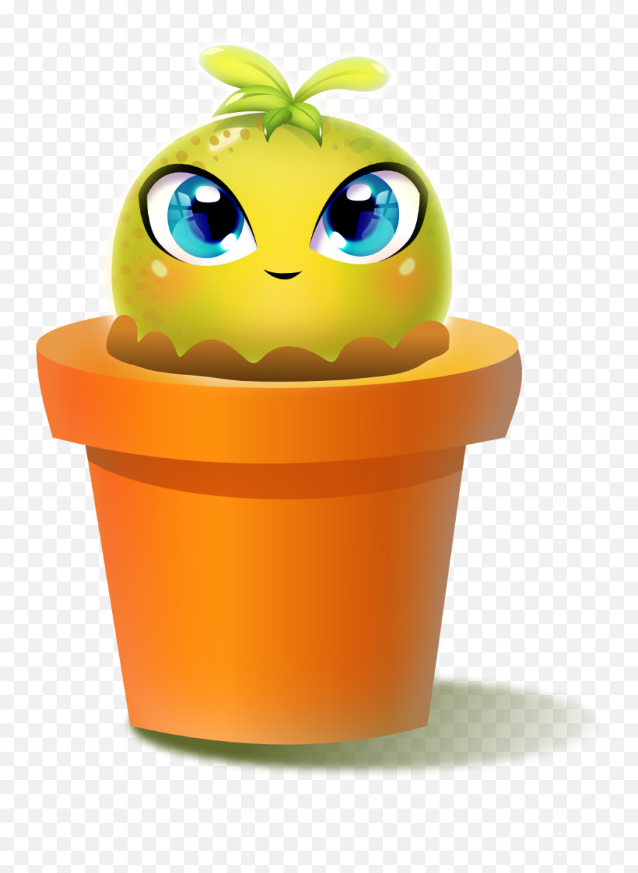 Pot Plant Character Design Using Affinity Designer Ipad - Flowerpot Emoji,How To Use Emojis On Youtube