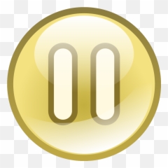 Pause Audio Button Set Png Svg Clip - Pittsburgh Steelers Logo Blank Emoji