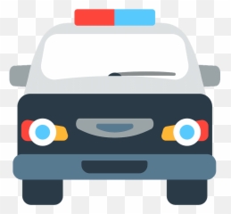 Oncoming Police Car Emoji Clipart -