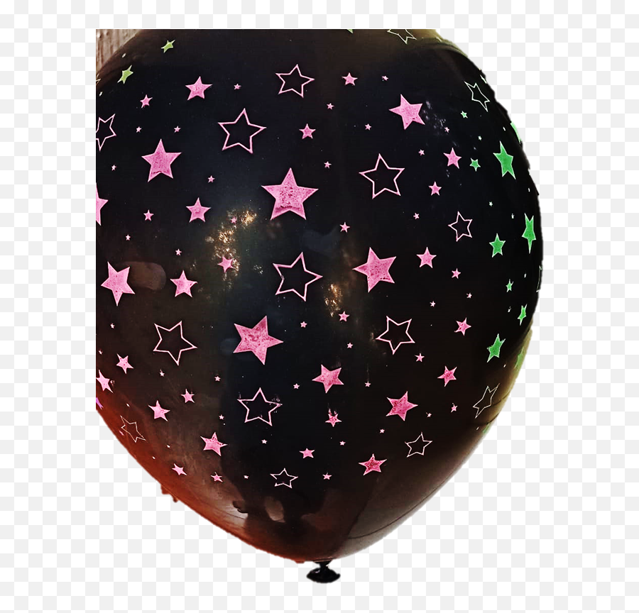 Black Stars Printed Latex Balloons 20 Pieces - Clip Art Emoji,Black Star Emoji