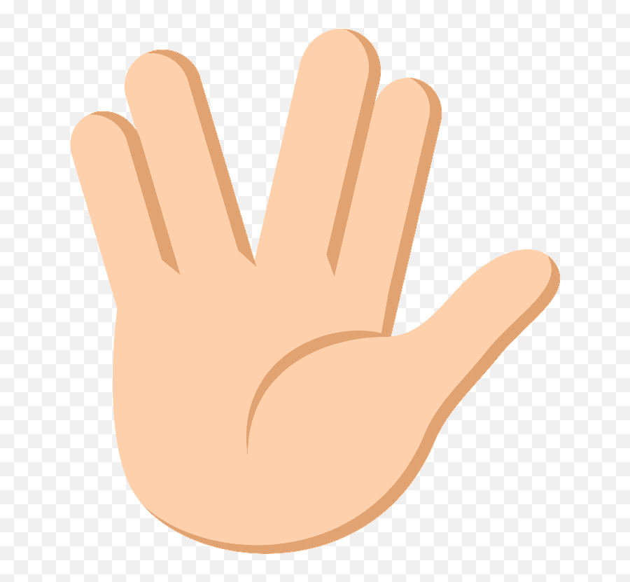 Vulcan Salute Emoji Clipart - Sign Language,Vulcan Salute Emoji