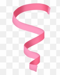 Pink Ribbon Sticker - Confetti Png Emoji
