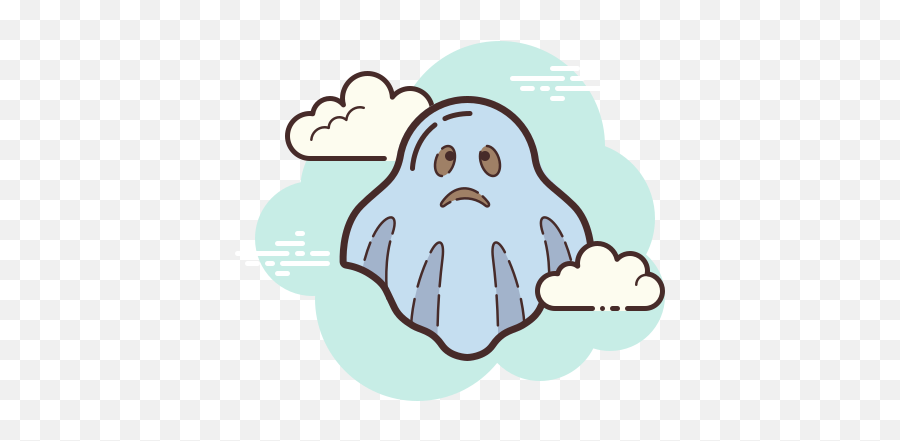 Sad Ghost Icon - Free Download Png And Vector Google Slides Icon Aesthetic Emoji,Ghost Emoji Png