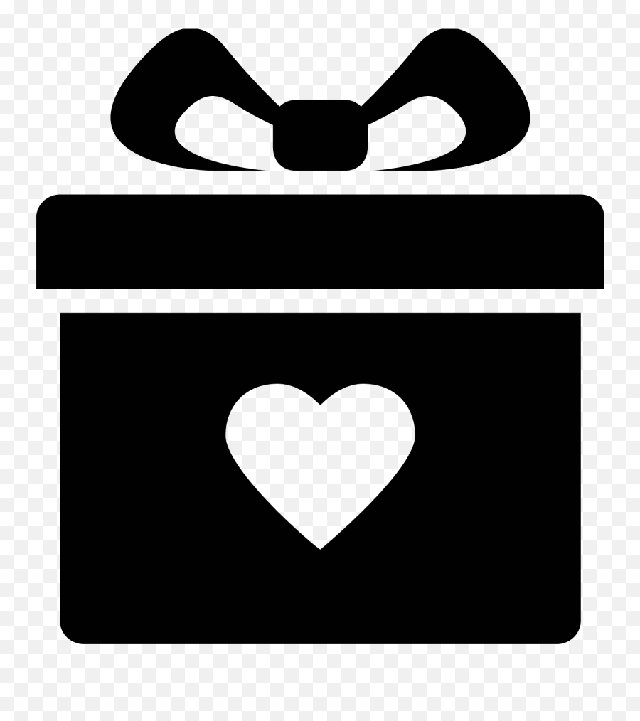 Vector Emoji Present Picture - Heart Gift Icon Png,Present Emoji