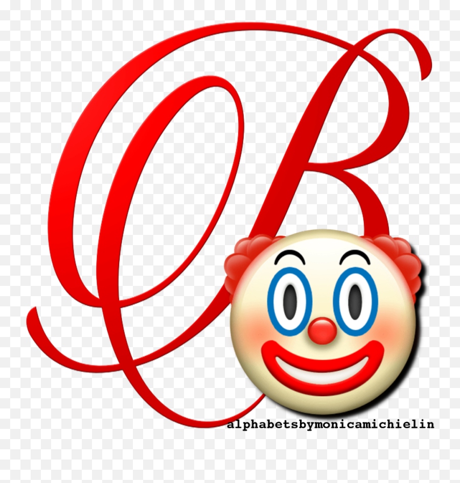 Clown Emoticon Emoji Alphabet Png,Clown Emoticon