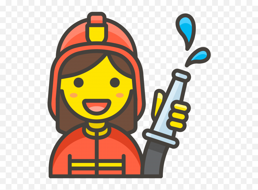 Woman Firefighter Emoji - Firefighter Emoji,Fireman Emoji