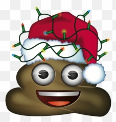 Emoji - Christmas Poop Emoji Png,Christmas Emoji Png