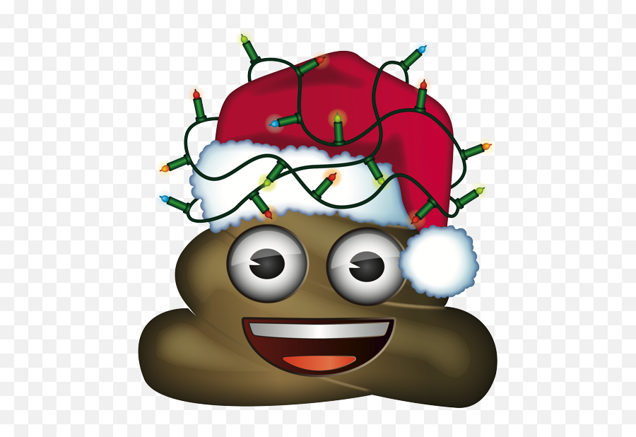 Emoji - Christmas Poop Emoji Png,Christmas Emoji Png