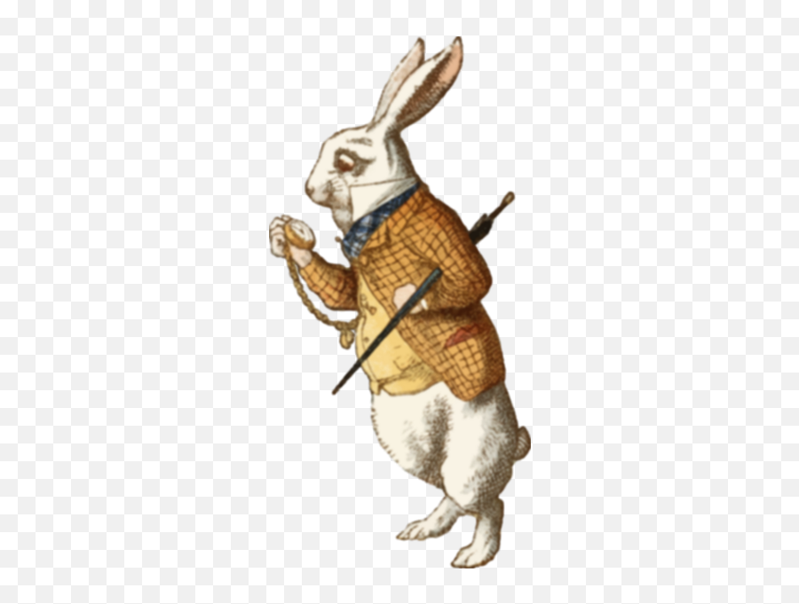 Storybook Bunny - John Tenniel Alice In Wonderland Rabbit Emoji,Peter Pan Emoji