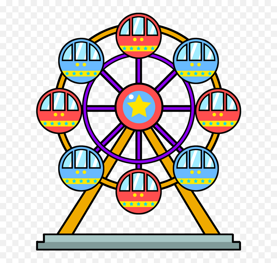 Ferris Wheel Clipart Kid 2 - Cute Ferris Wheel Clipart Emoji,Ferris Wheel Emoji