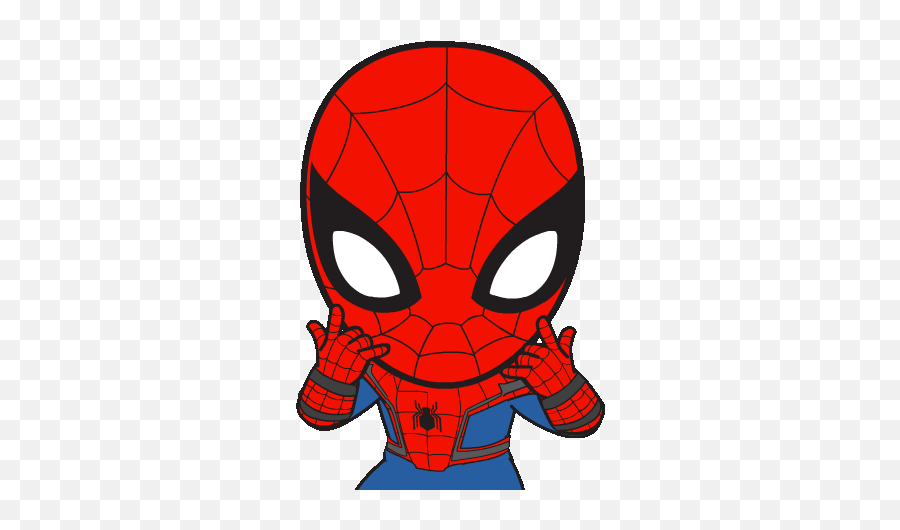 Top Deadpool Comic Book Character - Spiderman Gif Animated Png Emoji,Deadpool Emoticons