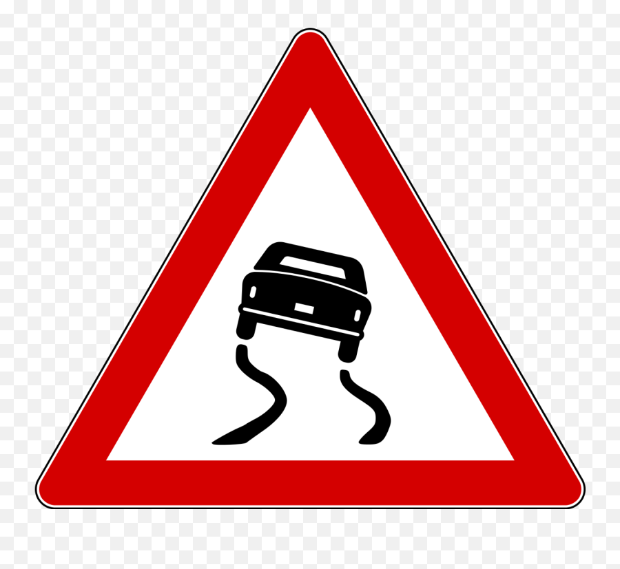 Italian Traffic Signs - Triangle Road Sign With Flag Emoji,Italian Emoji