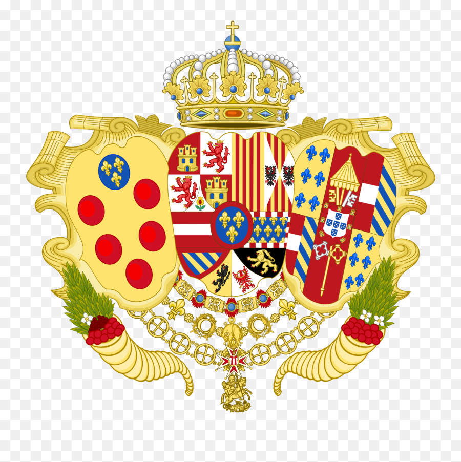 Coat Of Arms Of Infante Charles Of - Coat Of Arms Napels Emoji,Fish And Horse Emoji