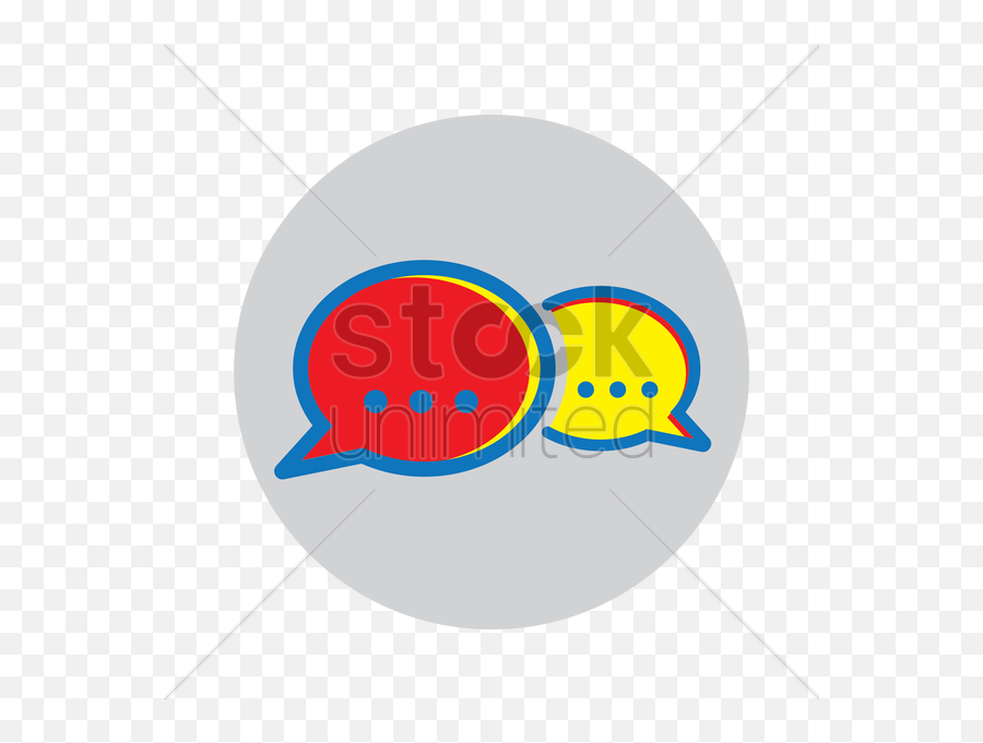 Speech Bubble Icon Vector Image - Circle Emoji,Bubble Emoticon