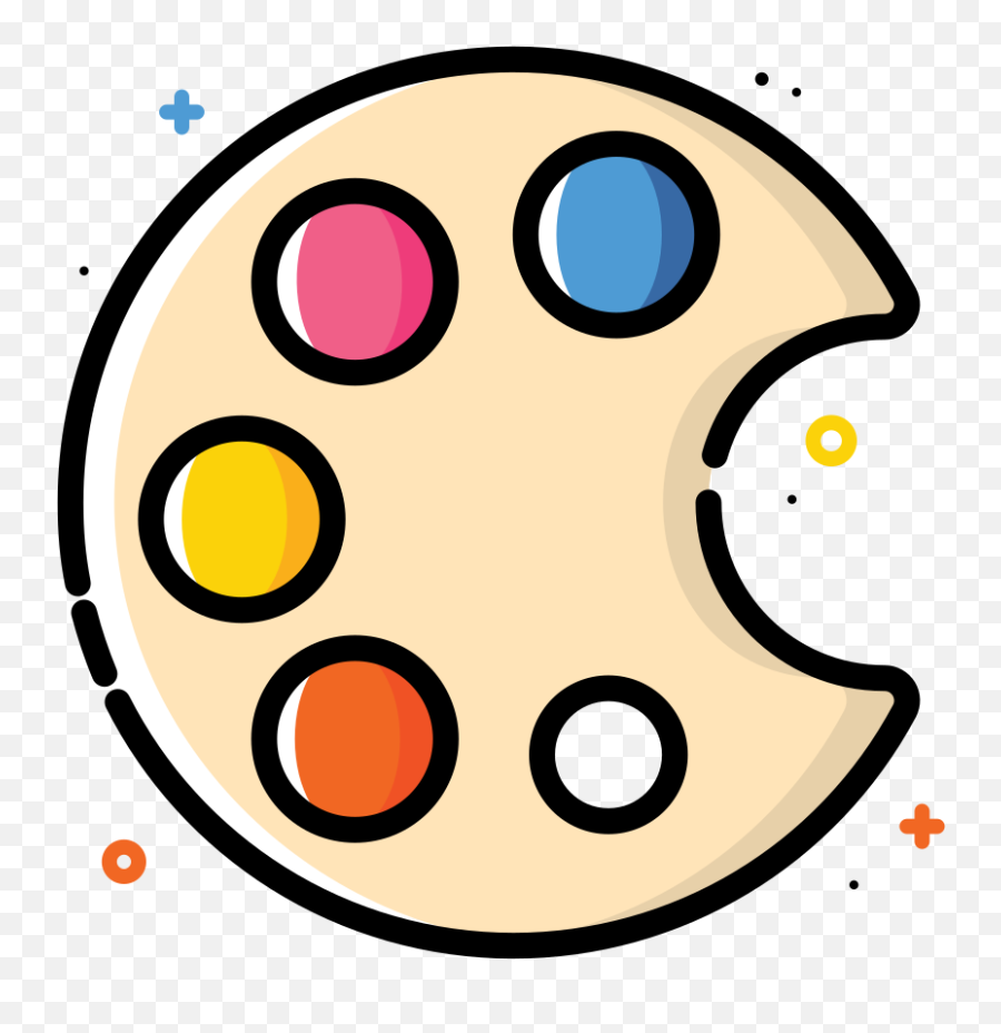 Painting Palette Icon - Paint Palette Png Icon Emoji,Painting Emoji
