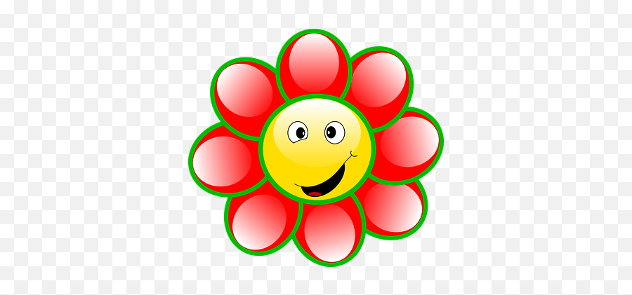 Goofy Smile - Virág Emoji,Smile Flower Emoticon