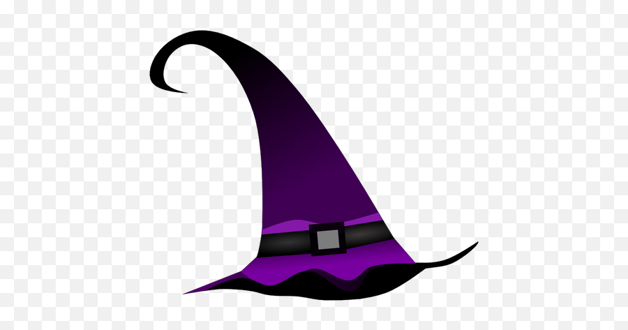 Purple Witch Hat Vector Clip Art - Witch Hat Purple Png Emoji,Witch Hat Emoji