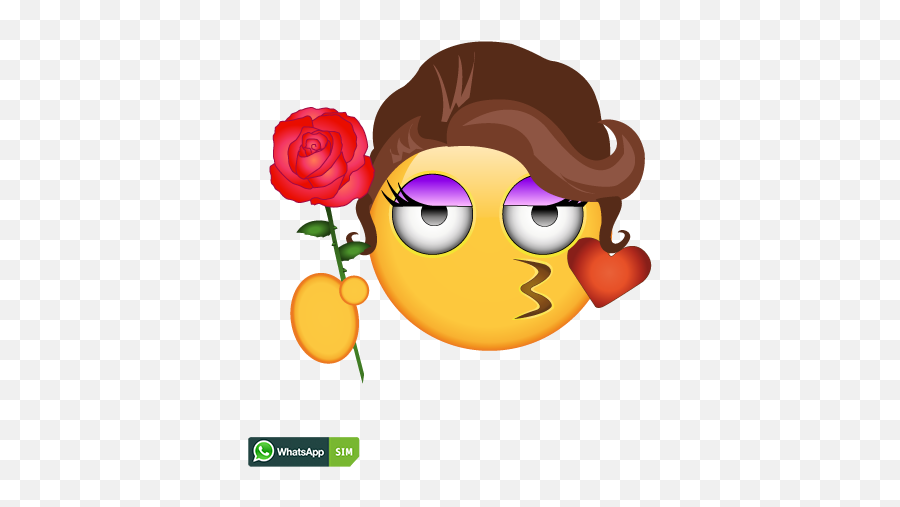 Whatsapp Sim Smiley Creator - Whatsapp Emoji,Emoticon Rose