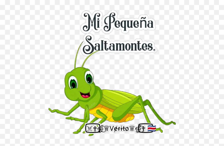 The World Of Stickers Vip 2 Stickers - Cartoon Grasshopper Emoji,Grasshopper Emoji