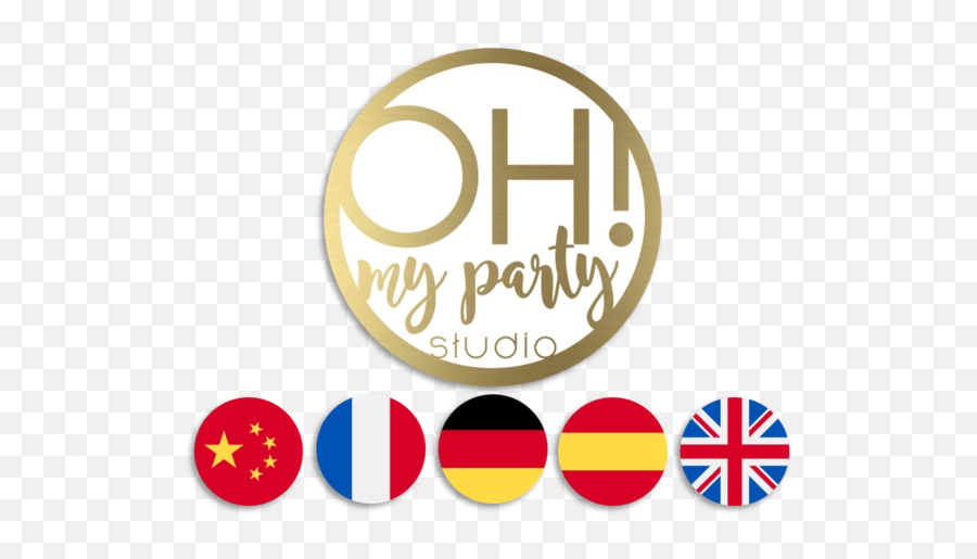 Oh My Party Studio - Circle Emoji,Emoji Pool Party