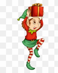 Excited Emoji Transparent Png Clipart - Santa Elf Background