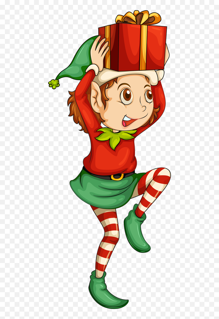 Excited Emoji Transparent Png Clipart - Santa Elf Transparent Background,Elf Emoticon