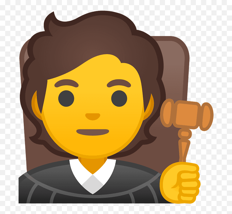 Judge Emoji Clipart - Judge Emoji,Gavel Emoji