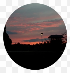 Sunset Sunsets Scenery Sticker - Red Sky At Morning Emoji
