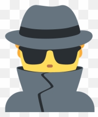 Man detective emoji clipart Free download transparent PNG - Detective Emoji