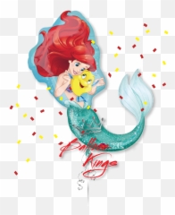 Little Mermaid Ariel - Disney Princess Anagram Balloon Emoji,Is There A Mermaid Emoji