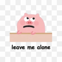 Cute Leave Me Alone Png Emoji Image