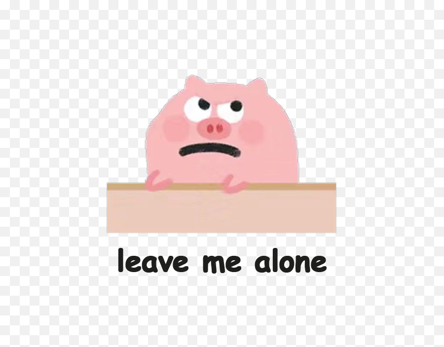 Cute Leave Me Alone Png Emoji Image,Cute